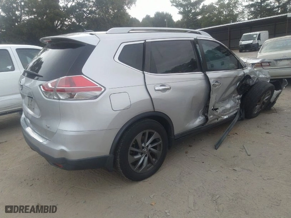 2016 Nissan Rogue SL with VIN 5N1AT2MT5GC758268, listed as a IAAI auction lot 40275243 with 93,829 mi miles. Bid and sale history available at carsss.com. Image 4.