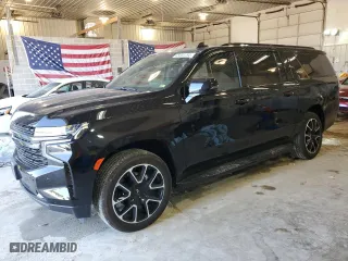 2022 Chevrolet Suburban RST with VIN 1GNSKEKD8NR206595, listed as a Copart auction lot 65003794 with 34,559 mi miles and Salvage Title. Bid and sale history available at carsss.com. Image 1.