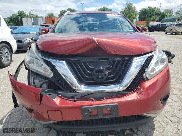 2015 Nissan Murano Platinum with VIN 5N1AZ2MH2FN210306, listed as a Copart auction lot 53768064 with 100,544 mi miles and Salvage Title. Bid and sale history available at carsss.com. Image 5.