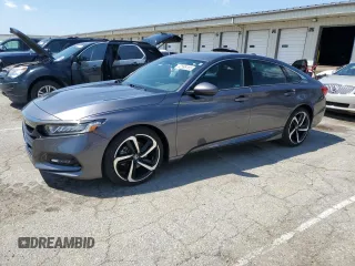 2019 Honda Accord Sedan Sport 1.5T with VIN 1HGCV1F3XKA116343, listed as a Copart auction lot 52596185 with 44,187 mi miles and Salvage Title. Bid and sale history available at carsss.com. Image 1.