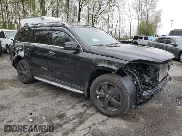 2019 Mercedes-Benz GLS 450 with VIN 4JGDF6EE2KB184299, listed as a Copart auction lot 52910754 with 72,737 mi miles and Salvage Title. Bid and sale history available at DreamBid. Image 4.