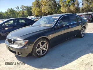2006 BMW 7 Series 750Li with VIN WBAHN83566DT60821, listed as a Copart auction lot 50189525 with 151,446 mi miles and Salvage Title. Bid and sale history available at carsss.com. Image 1.