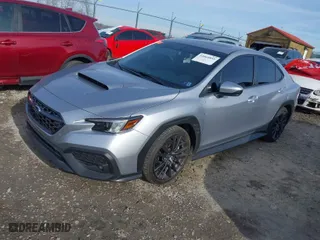 2022 Subaru WRX Premium with VIN JF1VBAF68N9025187, listed as a IAAI auction lot 41064895 with 12,389 mi miles. Bid and sale history available at carsss.com. Image 2.