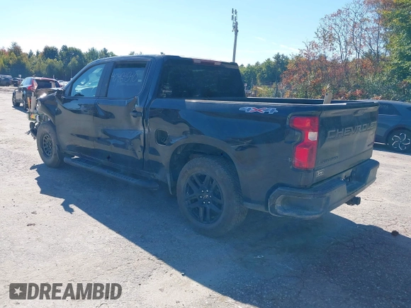 2022 Chevrolet Silverado 1500 Custom with VIN 1GCPDBEK8NZ542961, listed as a IAAI auction lot 40464540 with 45,122 mi miles. Bid and sale history available at carsss.com. Image 3.