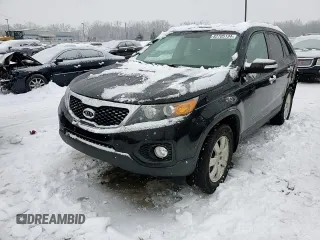 2013 Kia Sorento LX with VIN 5XYKT3A62DG346202, listed as a Copart auction lot 82705134 with 208,117 mi miles and Non repairable. Bid and sale history available at DreamBid. Image 14.