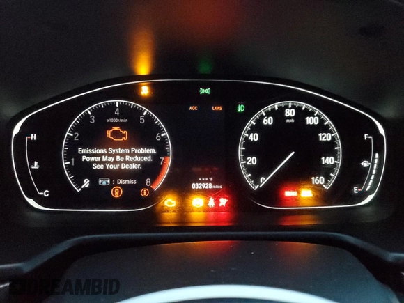 2019 Honda Accord Sport with VIN 1HGCV2E32KA024859, listed as a Copart auction lot 86628144 with 32,928 mi miles and Salvage title. Bid and sale history available at DreamBid. Image 9.