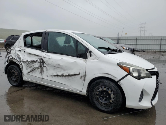 2015 Toyota Yaris L with VIN VNKKTUD32FA033118, listed as a Copart auction lot 56031875 with 111,306 mi miles and Salvage Title. Bid and sale history available at DreamBid. Image 4.