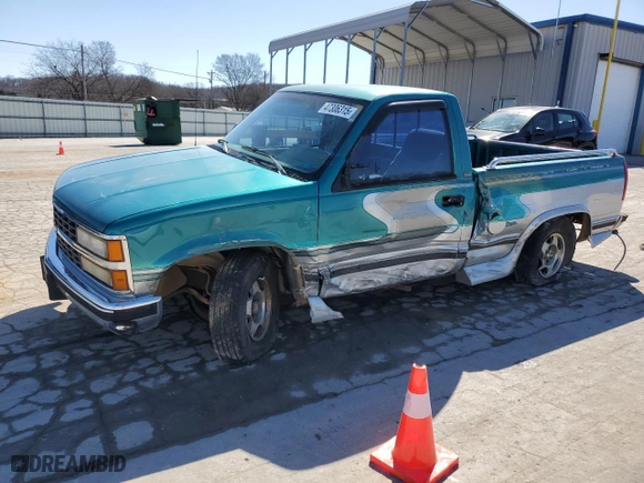 1993 Chevrolet C/K 1500 with VIN 1GBDC14K5PZ181827, listed as a Copart auction lot 47306315 with 192,681 mi miles and Salvage Title. Bid and sale history available at carsss.com. Image 1.