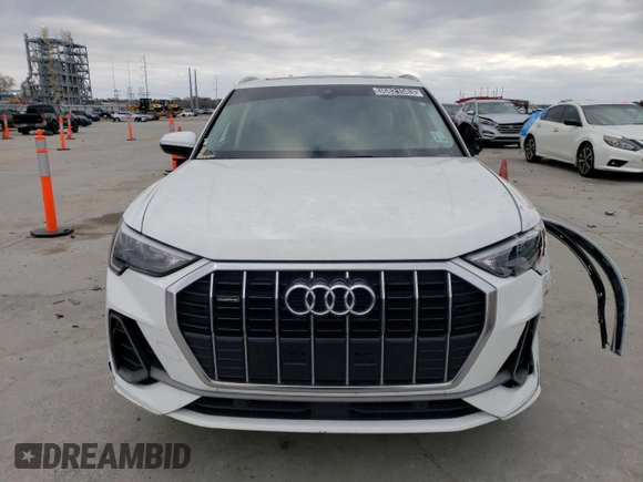 2020 Audi Q3 S line Premium with VIN WA1DECF39L1011285, listed as a Copart auction lot 36821583 with 42,252 mi miles. Bid and sale history available at carsss.com. Image 5.