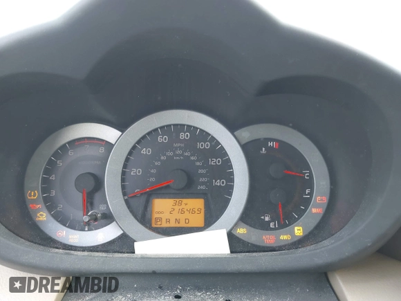 2010 Toyota RAV4 Ltd with VIN 2T3DK4DV7AW034751, listed as a IAAI auction lot 41434110 with 216,469 mi miles. Bid and sale history available at carsss.com. Image 7.