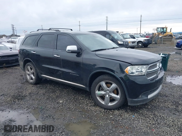 2013 Dodge Durango Citadel with VIN 1C4SDHET9DC510172, listed as a IAAI auction lot 41829385 with 133,710 mi miles and . Bid and sale history available at carsss.com. Image 1.