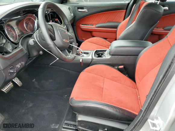 2022 Dodge Charger Scat Pack with VIN 2C3CDXGJ3NH251773, listed as a Copart auction lot 56258464 with 1,364 mi miles and Salvage Title. Bid and sale history available at carsss.com. Image 7.