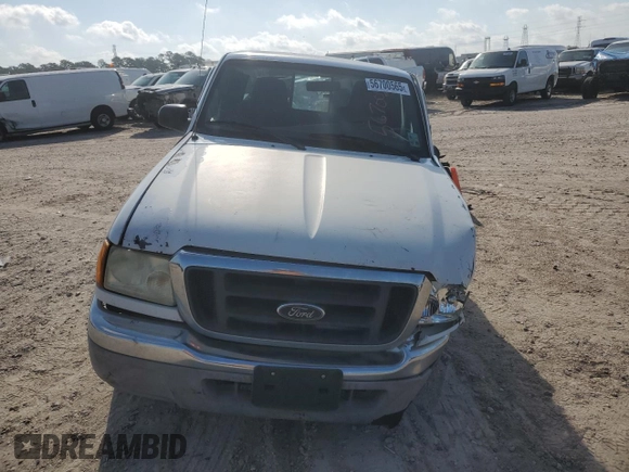 2004 Ford Ranger XLT Appearance with VIN 1FTYR44E54PB13557, listed as a Copart auction lot 56700565 with Not provided miles and Salvage title. Bid and sale history available at DreamBid. Image 5.