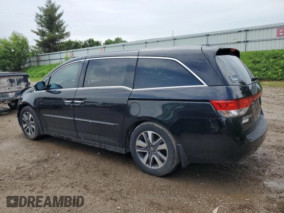 2015 Honda Odyssey Touring Elite with VIN 5FNRL5H9XFB058805, listed as a Copart auction lot 60433785 with 148,320 mi miles and Clean title. Bid and sale history available at DreamBid. Image 2.