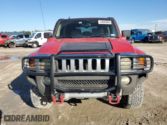 2009 Hummer H3 SUV Luxury with VIN 5GTEN13E598110019, listed as a Copart auction lot 43645845 with 0 mi miles and Clean Title. Bid and sale history available at carsss.com. Image 5.