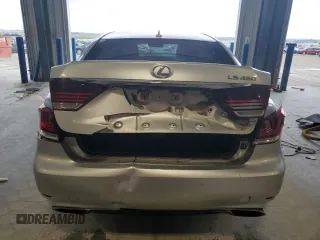 2013 Lexus LS 460 with VIN JTHCL5EF0D5018682, listed as a Copart auction lot 55614405 with 138,319 mi miles and Salvage title. Bid and sale history available at DreamBid. Image 6.
