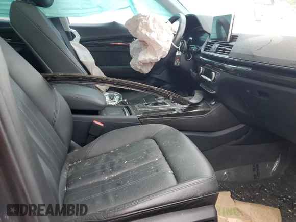 2019 Audi Q5 Premium Plus with VIN WA1BNAFY9K2027261, listed as a Copart auction lot 59042595 with Not provided miles and Salvage title. Bid and sale history available at DreamBid. Image 7.