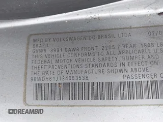 2003 Volkswagen GTI с VIN 9BWDH61J134053538, выставлен на аукционе IAAI как лот 42269587 с пробегом 171 151 миль миль и . История ставок и продаж доступна на DreamBid. Изображение 9.