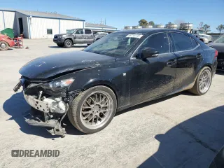 2016 Lexus IS with VIN JTHBE1D2XG5024667, listed as a Copart auction lot 46713745 with 115,178 mi miles and Salvage Title. Bid and sale history available at carsss.com. Image 1.