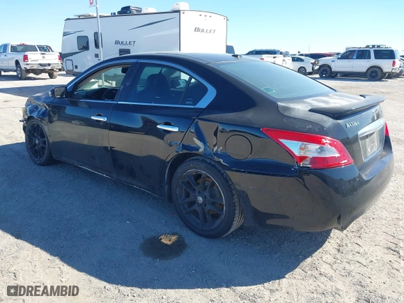 2009 Nissan Maxima 3.5 S with VIN 1N4AA51EX9C850440, listed as a IAAI auction lot 41387007 with 124,434 mi miles. Bid and sale history available at carsss.com. Image 3.