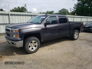 2015 Chevrolet Silverado 1500 LT with VIN 3GCUKREC0FG509688, listed as a Copart auction lot 54199185 with 0 mi miles and Salvage Title. Bid and sale history available at carsss.com. Image 1.