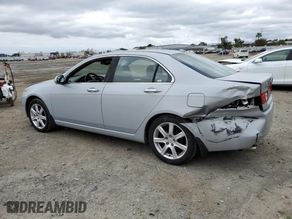 2005 Acura TSX with VIN JH4CL95835C031304, listed as a Copart auction lot 50831355 with 236,203 mi miles and Salvage title. Bid and sale history available at DreamBid. Image 2.