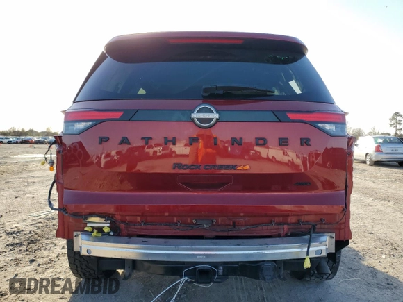 2023 Nissan Pathfinder Rock Creek with VIN 5N1DR3BD7PC219423, listed as a Copart auction lot 47657865 with 47,187 mi miles and Salvage title. Bid and sale history available at DreamBid. Image 6.