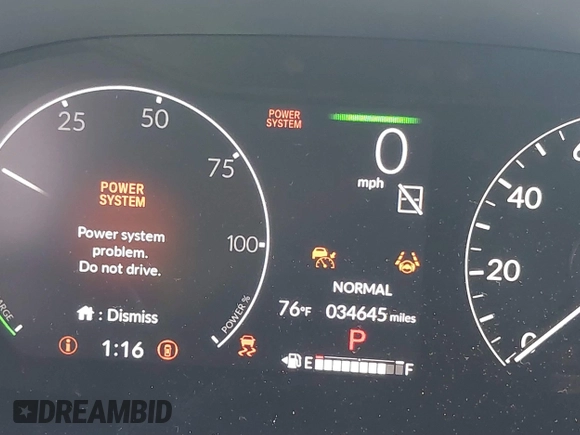 2024 Honda CR-V Sport with VIN 7FARS5H55RE032721, listed as a IAAI auction lot 41669499 with 34,645 mi miles and . Bid and sale history available at DreamBid. Image 7.