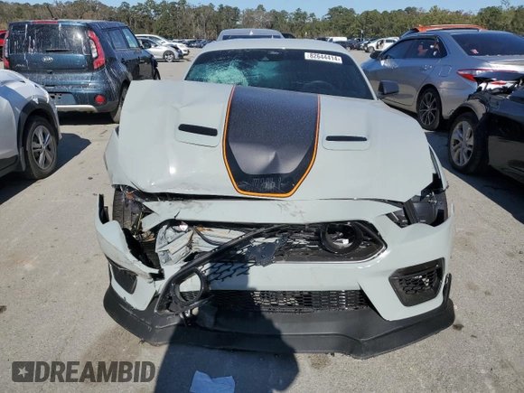 2021 Ford Mustang Mach 1 with VIN 1FA6P8R08M5552061, listed as a Copart auction lot 82644414 with 0 mi miles and Salvage Title. Bid and sale history available at carsss.com. Image 5.