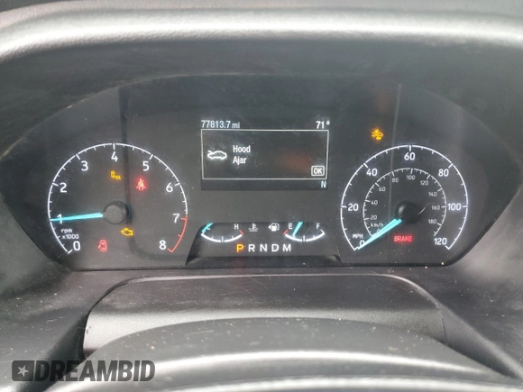 2020 Ford Transit Cargo with VIN 1FTBW3U88LKB34059, listed as a Copart auction lot 57055695 with 77,813 mi miles and Clean title. Bid and sale history available at DreamBid. Image 9.