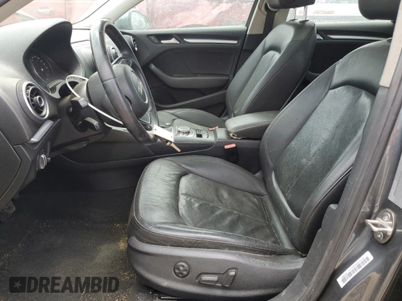 2015 Audi A3 Premium with VIN WAUACGFF3F1002003, listed as a Copart auction lot 57387135 with 174,993 mi miles and Salvage title. Bid and sale history available at DreamBid. Image 7.