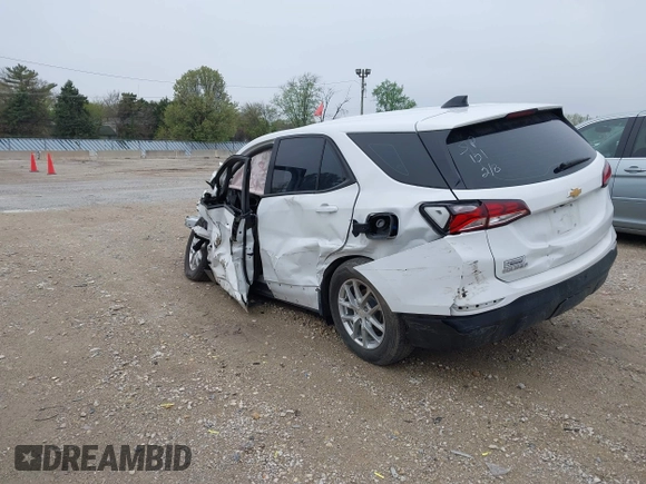 2022 Chevrolet Equinox LS with VIN 3GNAXHEV9NS213412, listed as a IAAI auction lot 42179897 with 51,681 mi miles and . Bid and sale history available at DreamBid. Image 3.