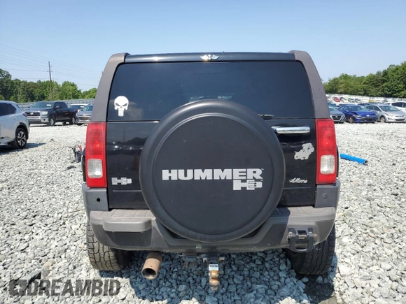 2006 Hummer H3 z VIN 5GTDN136268116179, wystawiony jako Copart lot #60553685 z przebiegiem 277 171 mil mil oraz Czysty tytuł • Clean title. Historia ofert i sprzedaży dostępna na DreamBid. Obrazek 6.