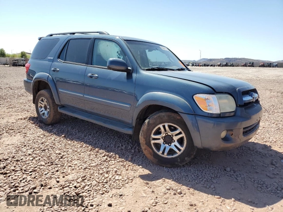 2005 Toyota Sequoia Limited with VIN 5TDBT48A45S250978, listed as a Copart auction lot 50261415 with 238,453 mi miles and Salvage Title. Bid and sale history available at DreamBid. Image 4.