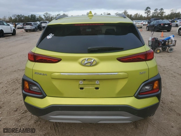 2019 Hyundai Kona Ultimate with VIN KM8K53A50KU274540, listed as a Copart auction lot 84344054 with 61,229 mi miles and Salvage Title. Bid and sale history available at carsss.com. Image 6.
