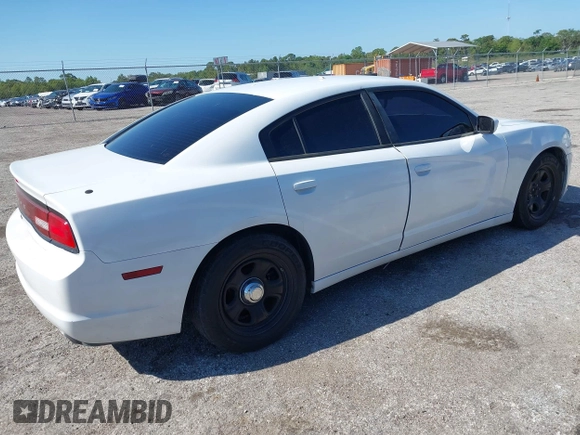 2012 Dodge Charger Police with VIN 2C3CDXAG7CH172472, listed as a IAAI auction lot 42031896 with 196,887 mi miles. Bid and sale history available at carsss.com. Image 4.