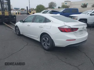 2019 Honda Insight EX with VIN 19XZE4F52KE005648, listed as a IAAI auction lot 41935225 with 68,312 mi miles. Bid and sale history available at carsss.com. Image 3.