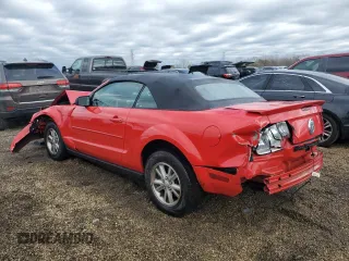 2007 Ford Mustang Deluxe with VIN 1ZVFT84N275312594, listed as a Copart auction lot 81361744 with Not Provided miles and Salvage Title. Bid and sale history available at carsss.com. Image 2.
