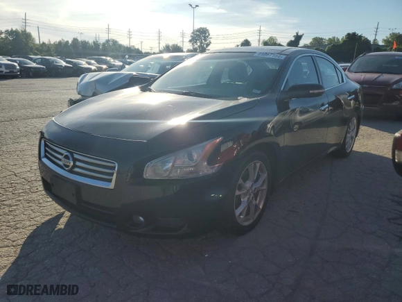 2014 Nissan Maxima 3.5 S with VIN 1N4AA5AP3EC914913, listed as a Copart auction lot 61067154 with 120,190 mi miles and Salvage Title. Bid and sale history available at carsss.com. Image 1.