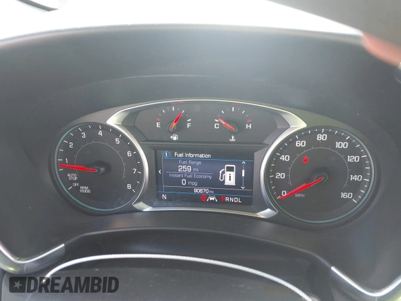 2020 Chevrolet Equinox LT with VIN 2GNAXJEV7L6259159, listed as a IAAI auction lot 42439744 with 90,670 mi miles and . Bid and sale history available at DreamBid. Image 7.