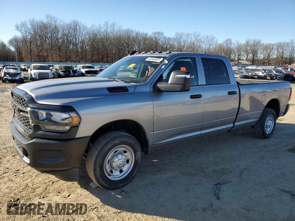 2023 Ram 2500 Tradesman with VIN 3C6UR4HJXPG609783, listed as a Copart auction lot 42045825 with 44,477 mi miles and Salvage Title. Bid and sale history available at carsss.com. Image 1.