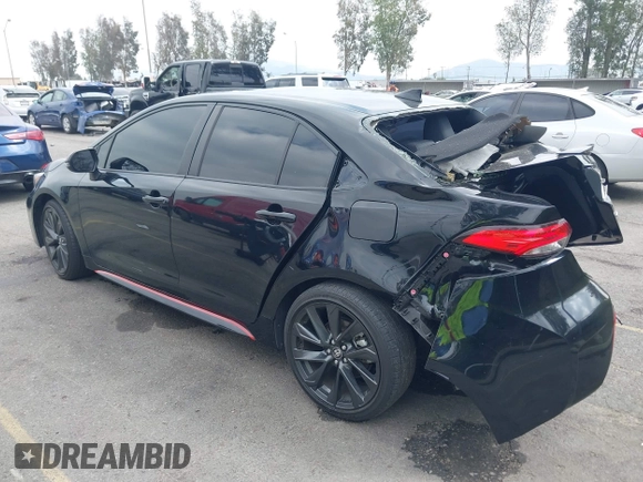 2023 Toyota Corolla Hybrid LE with VIN JTDBCMFE6P3016299, listed as a IAAI auction lot 41884437 with 24,955 mi miles. Bid and sale history available at carsss.com. Image 3.