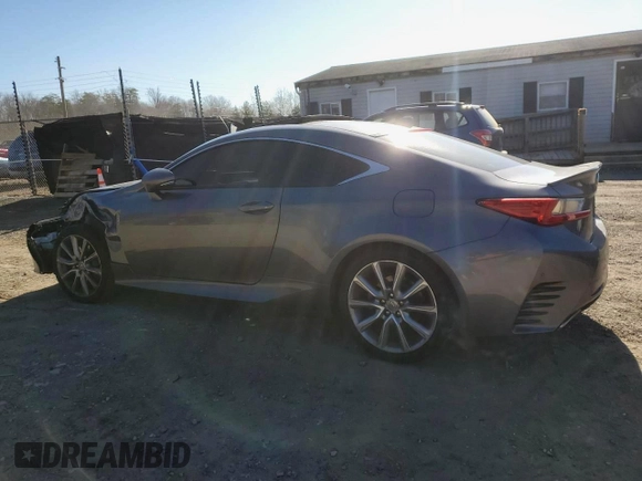 2016 Lexus RC 300 F Sport with VIN JTHSM5BC1G5000439, listed as a Copart auction lot 50539755 with 36,401 mi miles and Salvage Title. Bid and sale history available at DreamBid. Image 2.