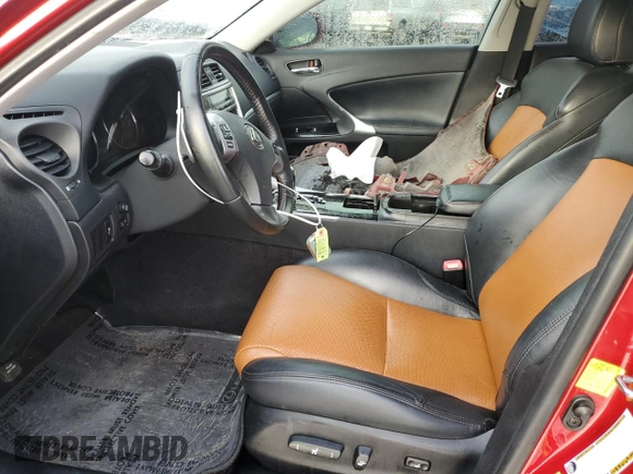 2013 Lexus IS 250 with VIN JTHBF5C24D5190703, listed as a Copart auction lot 86897944 with Not Provided miles and Salvage Title. Bid and sale history available at DreamBid. Image 7.