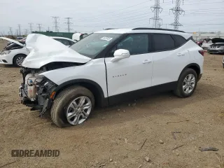 2022 Chevrolet Blazer LT z VIN 3GNKBCR42NS232424, wystawiony jako Copart lot #54725555 z przebiegiem 17 444 mil mil oraz Szkoda całkowita • Salvage title. Historia ofert i sprzedaży dostępna na DreamBid. Obrazek 1.