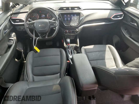 2021 Chevrolet TrailBlazer RS with VIN KL79MUSL2MB050822, listed as a Copart auction lot 62675554 with 56,037 mi miles and Salvage Title. Bid and sale history available at DreamBid. Image 8.