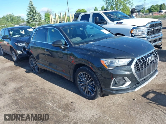 2022 Audi Q3 Premium with VIN WA1AUCF34N1016242, listed as a IAAI auction lot 42341953 with 53,650 mi miles and . Bid and sale history available at DreamBid. Image 1.