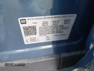 2024 Chevrolet Equinox LS with VIN 3GNAXHEG1RL251699, listed as a IAAI auction lot 41288241 with 13,708 mi miles and . Bid and sale history available at DreamBid. Image 9.