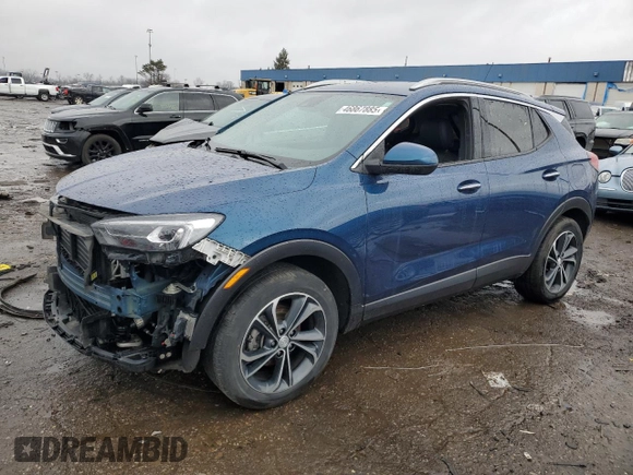 2021 Buick Encore GX Essence with VIN KL4MMFSL3MB126714, listed as a Copart auction lot 46867885 with 61,260 mi miles and Clean title. Bid and sale history available at DreamBid. Image 1.