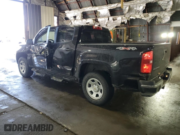 2021 Chevrolet Colorado 4WD Work Truck with VIN 1GCGTBEN5M1232938, listed as a Copart auction lot 46989995 with 23,547 mi miles and Salvage title. Bid and sale history available at DreamBid. Image 2.
